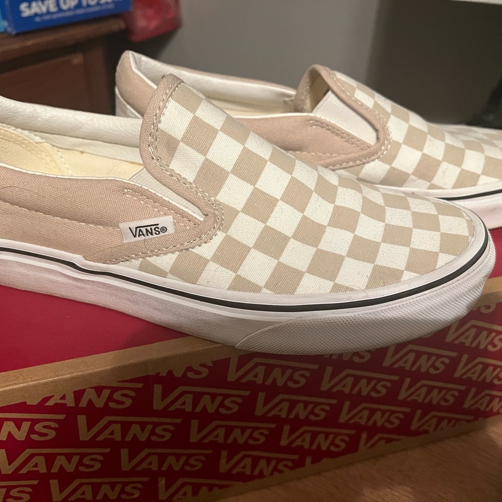 Vans classic slip on checkerboard